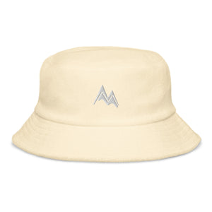 Unstructured terry cloth bucket hat